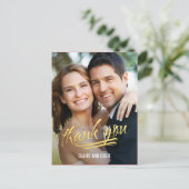 モーメ輝くント写真サンキューカード ポストカード (スタンド正面)