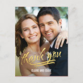 モーメ輝くント写真サンキューカード ポストカード (正面)