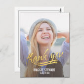 モーメ輝くント卒業サンキューカード ポストカード (正面/裏面)