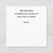 モーメ連絡デト遊カスタム コーリングカード (裏面)