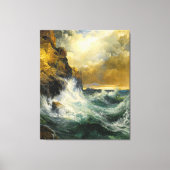 モーランによる後退の波, 1909 キャンバスプリント (正面)