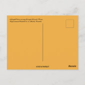 モーランズカーブアルバータを通る貨物列車 ポストカード (裏面)