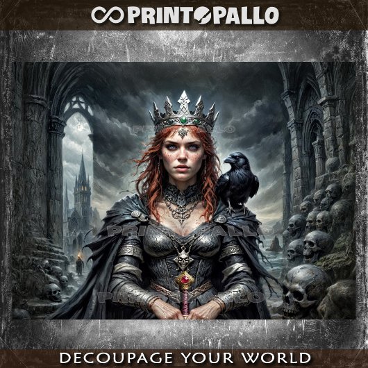 モーリガン（若いバージョン）：ケルトの戦争女神 薄葉紙