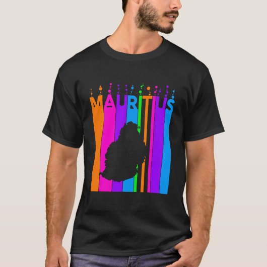 モーリシャスのカラフルな泡 Tシャツ (正面)