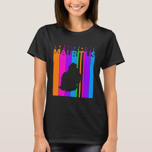 モーリシャスのカラフルな泡 Tシャツ (正面)