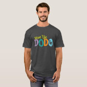 モーリシャスのドードー鳥を救おう 少年のイラスト Tシャツ (正面フル)