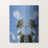 モーリシャスのヤシの木。 ジグソーパズル (縦)