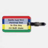 モーリシャスの個人簡単ID ラゲッジタグ (裏面横)