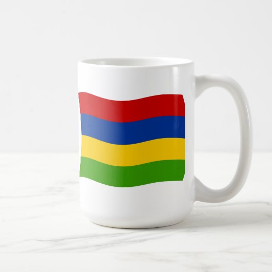 モーリシャスの旗マグ コーヒーマグカップ (右)