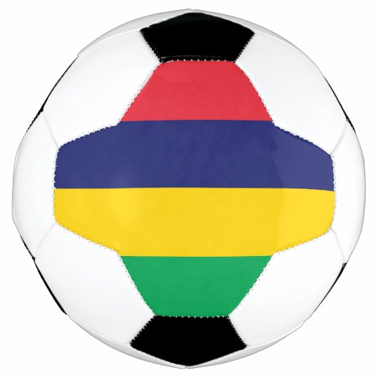 モーリシャスの旗 サッカーボール (正面)