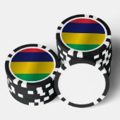 モーリシャスの旗 ポーカーチップ (積み重ね)