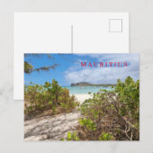 モーリシャスイロガブリエルビーチビューハガキ ポストカード (正面/裏面)