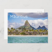 モーリシャスインディアン海フレックアンフラックビーチ土産 シーズンポストカード (正面/裏面)