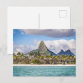 モーリシャスインディアン海フレックアンフラックビーチ土産 シーズンポストカード (正面/裏面)