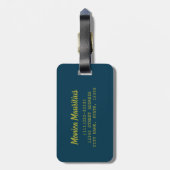 モーリシャスインディアン海ヴィンテージビーチ土産 ラゲッジタグ (裏面縦)