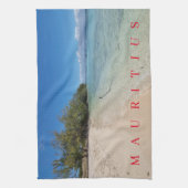 モーリシャスビーチビューティータオル キッチンタオル (縦)