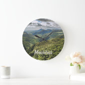 モーリシャスブラックリバーゴージズ視点ギフト ラージ壁時計 (ホーム)