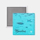 モーリシャスラグーン – 冷蔵庫用マグネットバイベルベットエスケープ マグネット (正面/裏面)