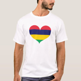 モーリシャス国旗が大好き Tシャツ