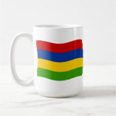 モーリシャス国旗のマグカップ コーヒーマグカップ (左)