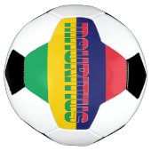 モーリシャス国旗の愛らしい愛国心 サッカーボール (回転)