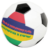 モーリシャス国旗の愛らしい愛国心 サッカーボール (3/4)