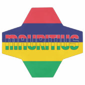 モーリシャス国旗の愛らしい愛国心 サッカーボール (フラット)