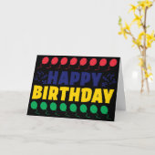 モーリシャス国旗の愛国的誕生日 カード (黄色い花)