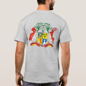 モーリシャス国旗の独立性お祝い Tシャツ (裏面)