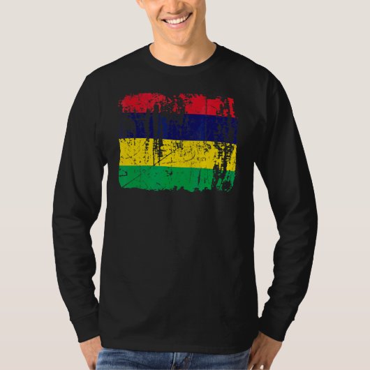 モーリシャス国旗モーリシャス Tシャツ (正面)