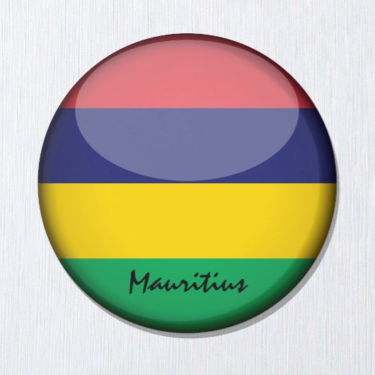 モーリシャス国旗&アフリカ – 旅行・スポーツファン マグネット