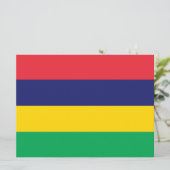 モーリシャス国旗 カード (スタンド正面)