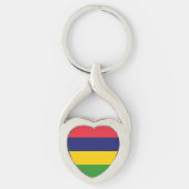 モーリシャス国旗 キーホルダー (正面)