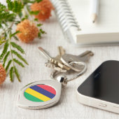 モーリシャス国旗 キーホルダー (側面)