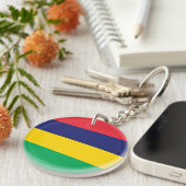 モーリシャス国旗 キーホルダー (正面右)