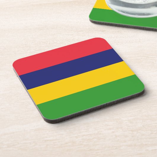 モーリシャス国旗 コースター (左側)