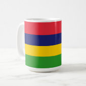 モーリシャス国旗 コーヒーマグカップ (正面左)