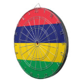 モーリシャス国旗 ダーツボード (正面右)