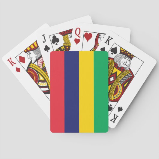 モーリシャス国旗 トランプ (裏面)