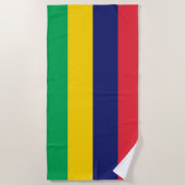 モーリシャス国旗 ビーチタオル (正面)