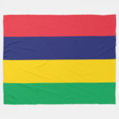 モーリシャス国旗 フリースブランケット (正面(横))