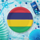 モーリシャス国旗 ペーパープレート (パーティー)