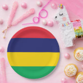 モーリシャス国旗 ペーパープレート (パーティー)