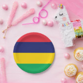 モーリシャス国旗 ペーパープレート (パーティー)