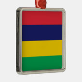 モーリシャス国旗 メタルオーナメント (右)