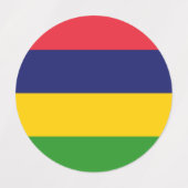 モーリシャス国旗 ラベル (デザイン1)