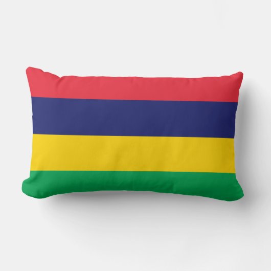 モーリシャス国旗 ランバークッション (正面)