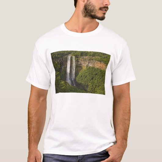 モーリシャス島で最も高いシャマレルの滝、上から Tシャツ (正面)