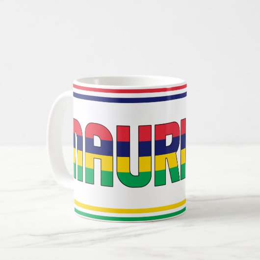 モーリシャス愛国コーヒーでほっと一息 コーヒーマグカップ (正面左)