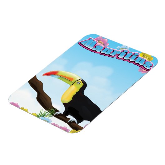 モーリシャス旅行ポスター マグネット (左側)